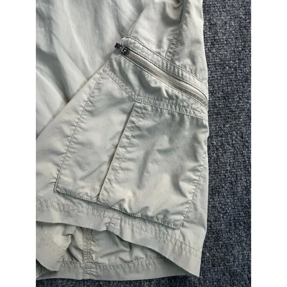 Columbia PFG Omni-Shade Cargo Fishing Shorts Men's 36W Khaki Belted